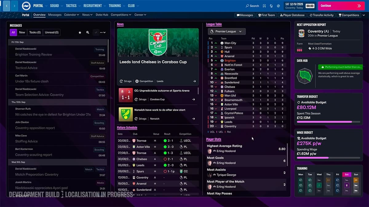 Beitragsbild zu Football Manager 27 wird im November veröffentlicht und zeigt bereits erste neue Funktionen.