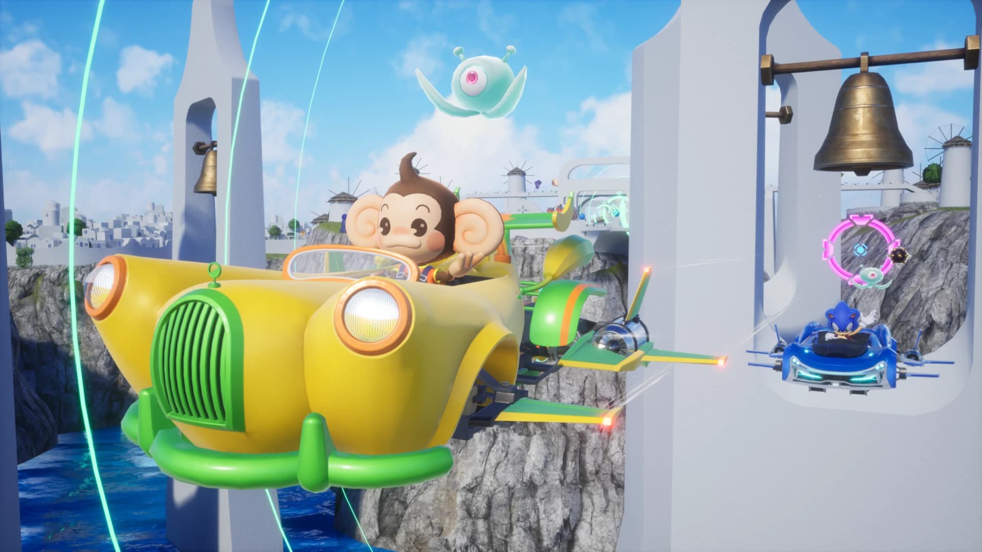 Beitragsbild zu Sonic Racing: CrossWorlds - Super Monkey Ball-Inhalte jetzt verfügbar