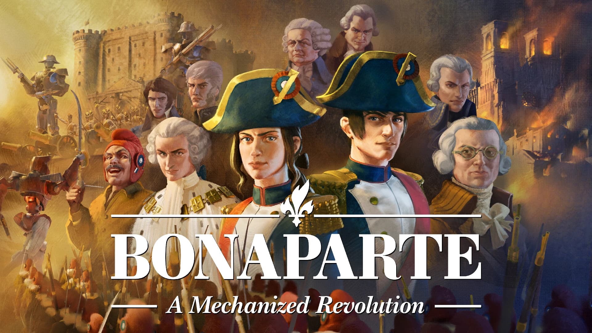 Beitragsbild zu Politische Intrigen, spannende taktische Kämpfe und gewaltige Mechs: Bonaparte - A Mechanized Revolution fordert dich heute heraus, die Zukunft zu bes