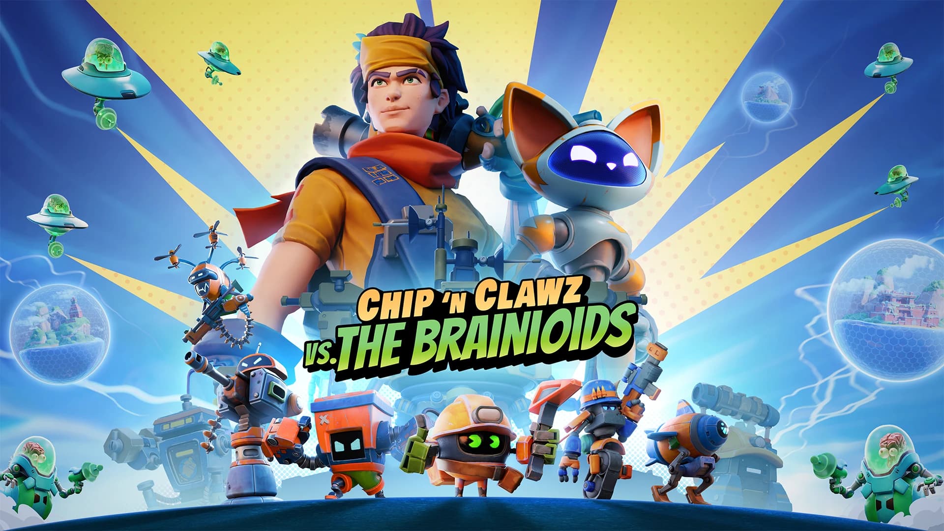 Beitragsbild zu Chip 'n Clawz vs The Brainioids: Freunde-Pass ermöglicht gemeinsames Spielen mit nur einer Vollversion