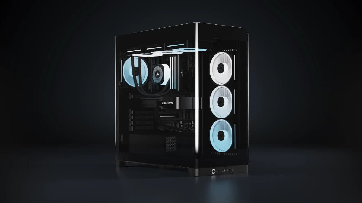 Beitragsbild zu CORSAIR stellt das FRAME 4500X mit umlaufendem Panoramaglas für aufsehenerregende PC-Builds vor