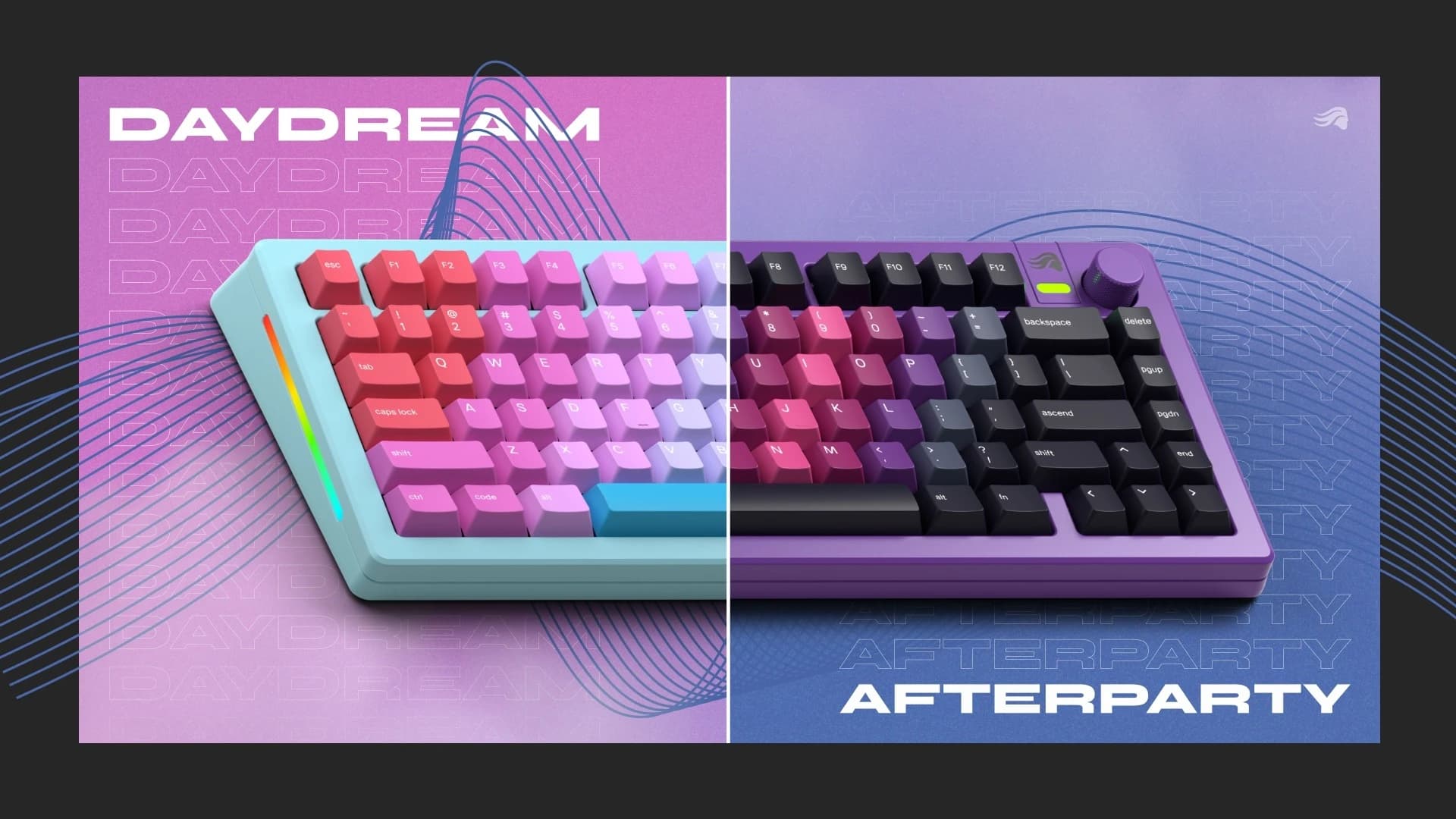 Beitragsbild zu Glorious Gaming bringt frische Farben in den Frühling – Neue GPBT Gradient Keycaps Daydream und Afterparty