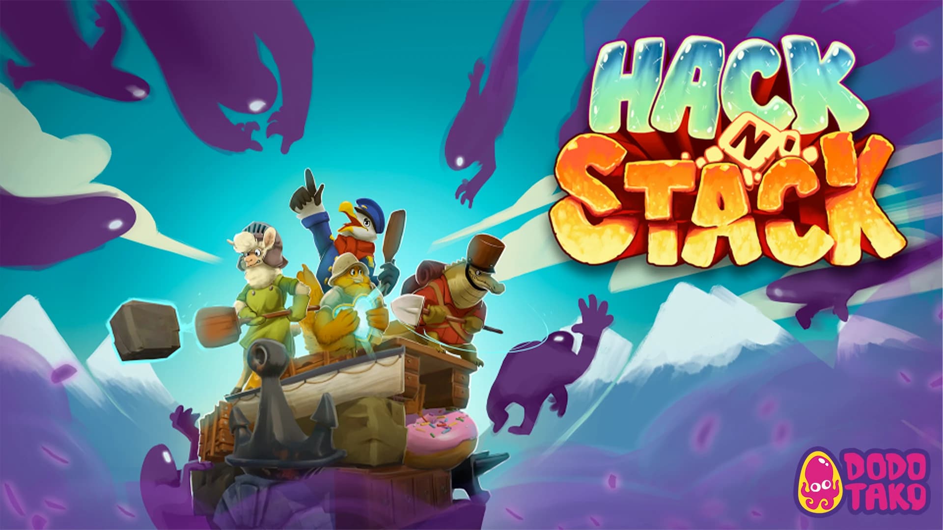 Beitragsbild zu Bauen, schleudern, kaputt machen - Multiplayer-Party-Brawler Hack ’n’ Stack kommt zur gamescom 2025