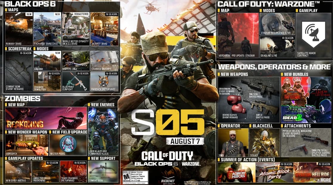 Beitragsbild zu Call of Duty: Black Ops 6 - Neue Multiplayer-Karten und vieles mehr in Season 05