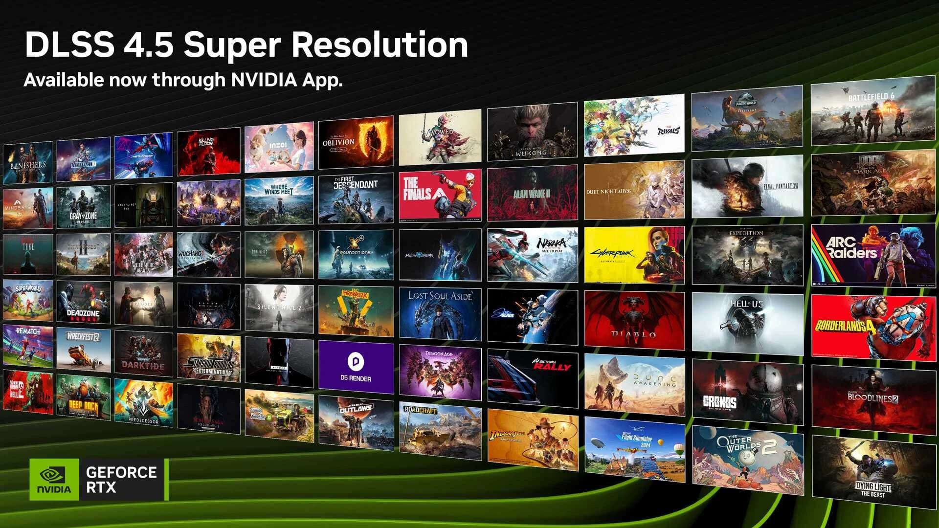 Beitragsbild zu DLSS 4.5 Super Resolution jetzt verfügbar – plus NVIDIA App- und Entwickler-Updates