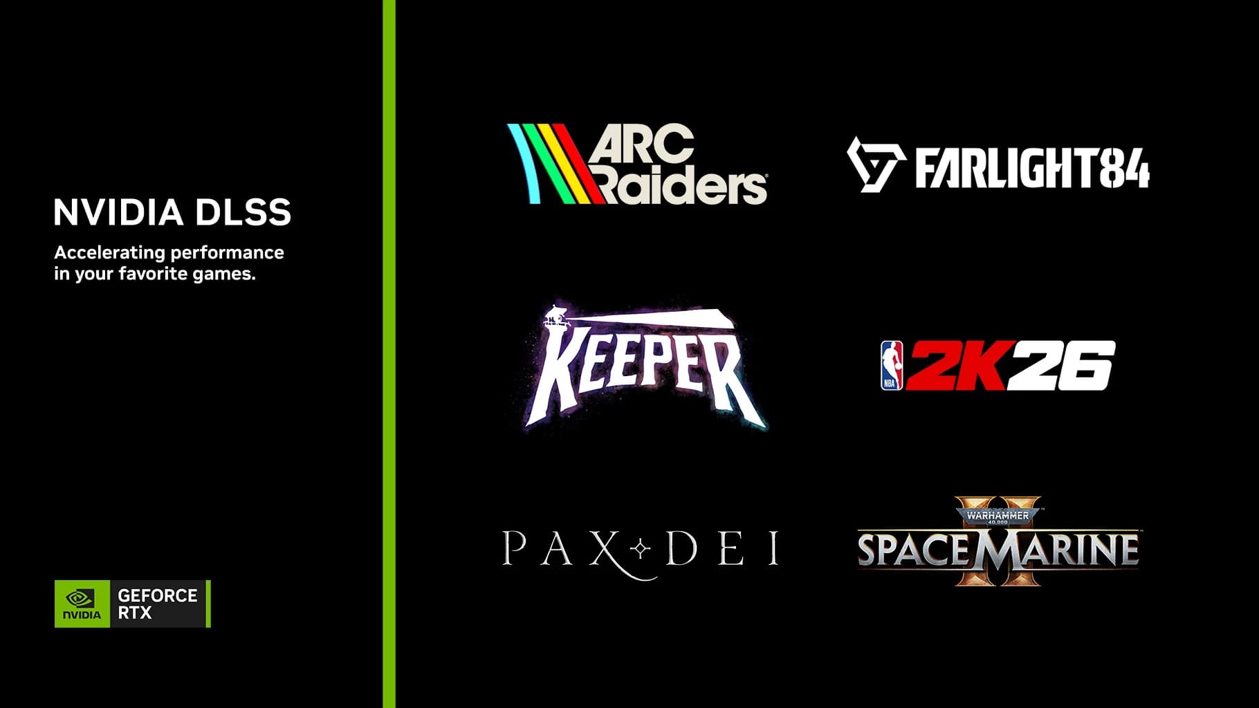 Beitragsbild zu ARC Raiders, Pax Dei und Keeper starten mit DLSS4, neuer GeForce Game Ready-Treiber