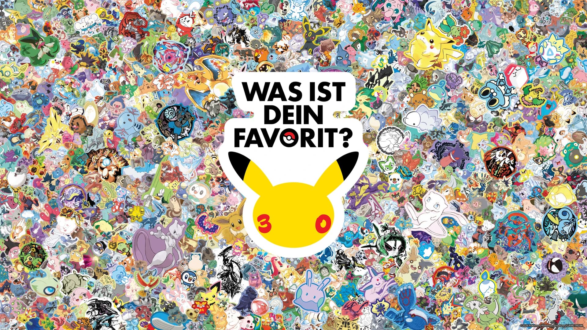 Beitragsbild zu Pokémon enthüllt die umfangreiche Kampagne "Was ist dein Favorit?" zur Feier von 30 Jahren der beliebten Marke