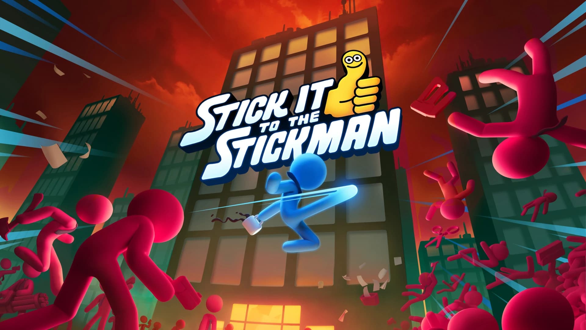 Beitragsbild zu Devolver Digital und Free Lives veröffentlichen „Stick It to the Stickman” am 18. August für PC – Erklimmt die Karriereleiter!