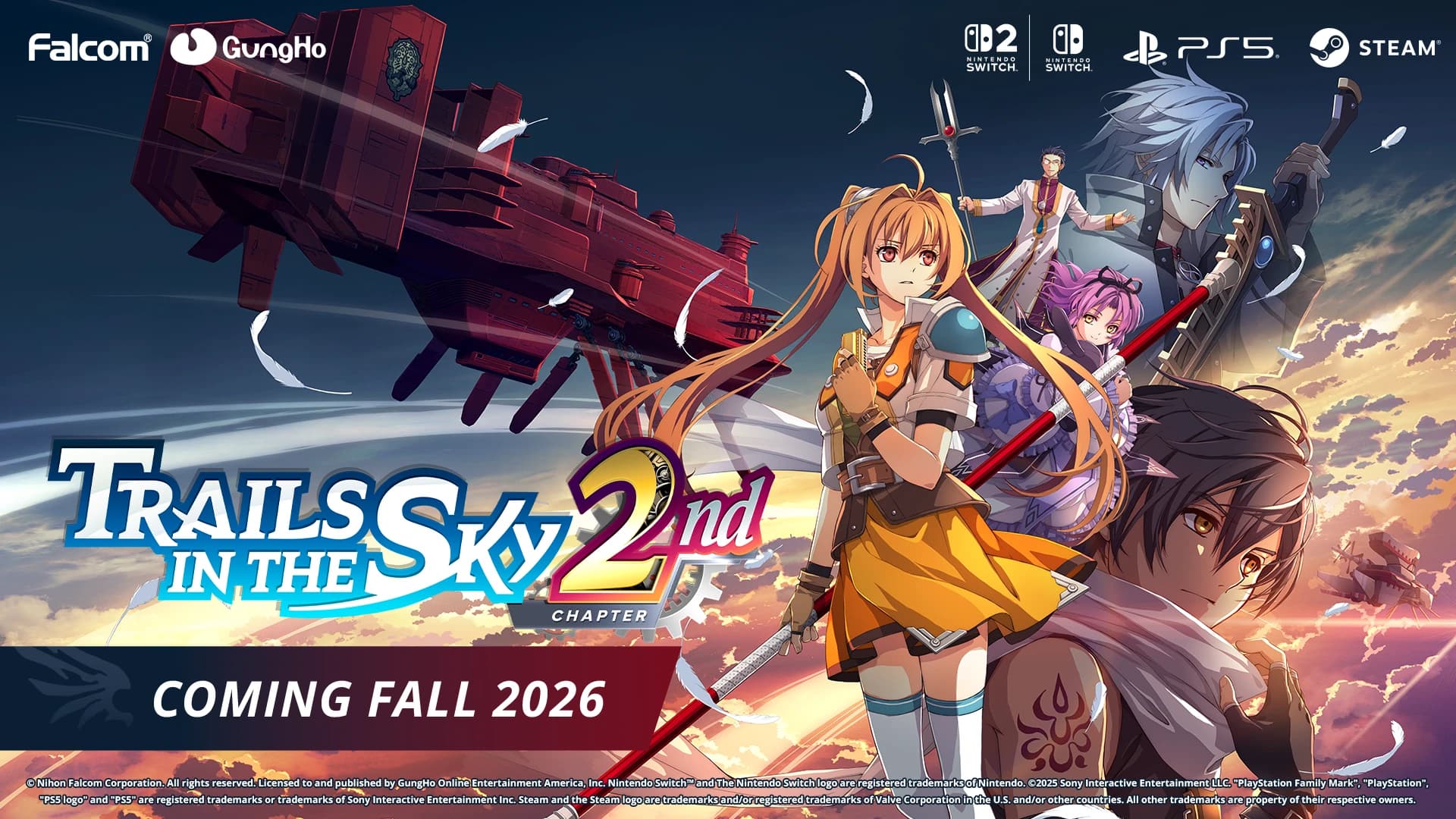 Beitragsbild zu Zurück nach Liberl: Trails in the Sky 2nd Chapter erscheint im Herbst 2026 für PC und Konsolen