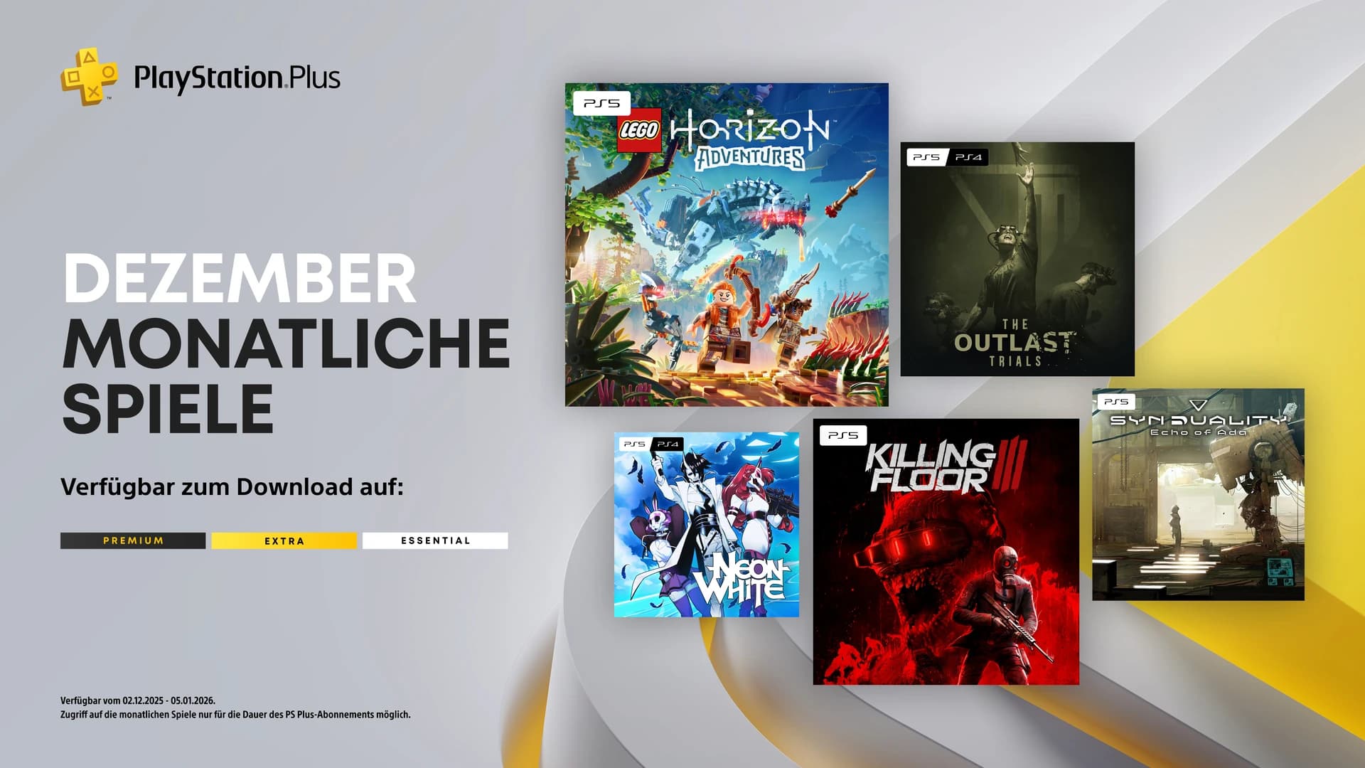 Beitragsbild zu Die monatlichen PlayStation Plus-Titel im Dezember für PS5 und PS4