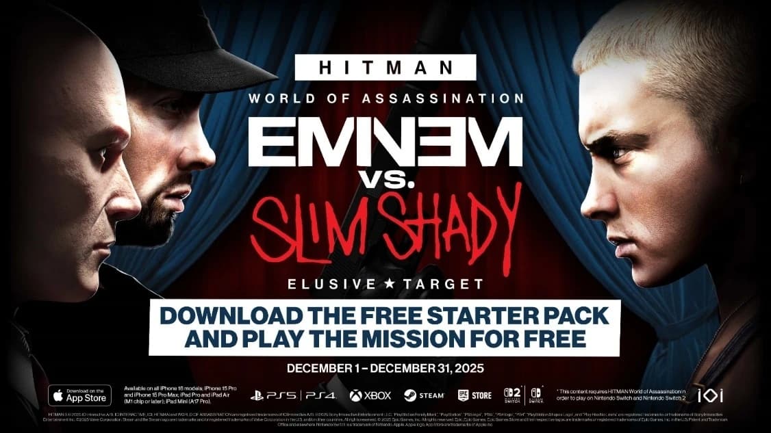 Beitragsbild zu HITMAN World of Assassination: Neue Mission mit EMINEM ab sofort verfügbar
