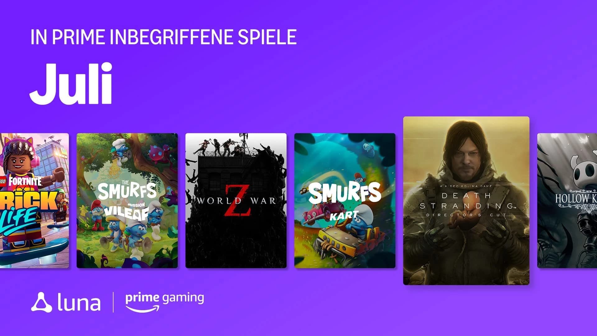 Beitragsbild zu Prime Gaming-Update für Juli