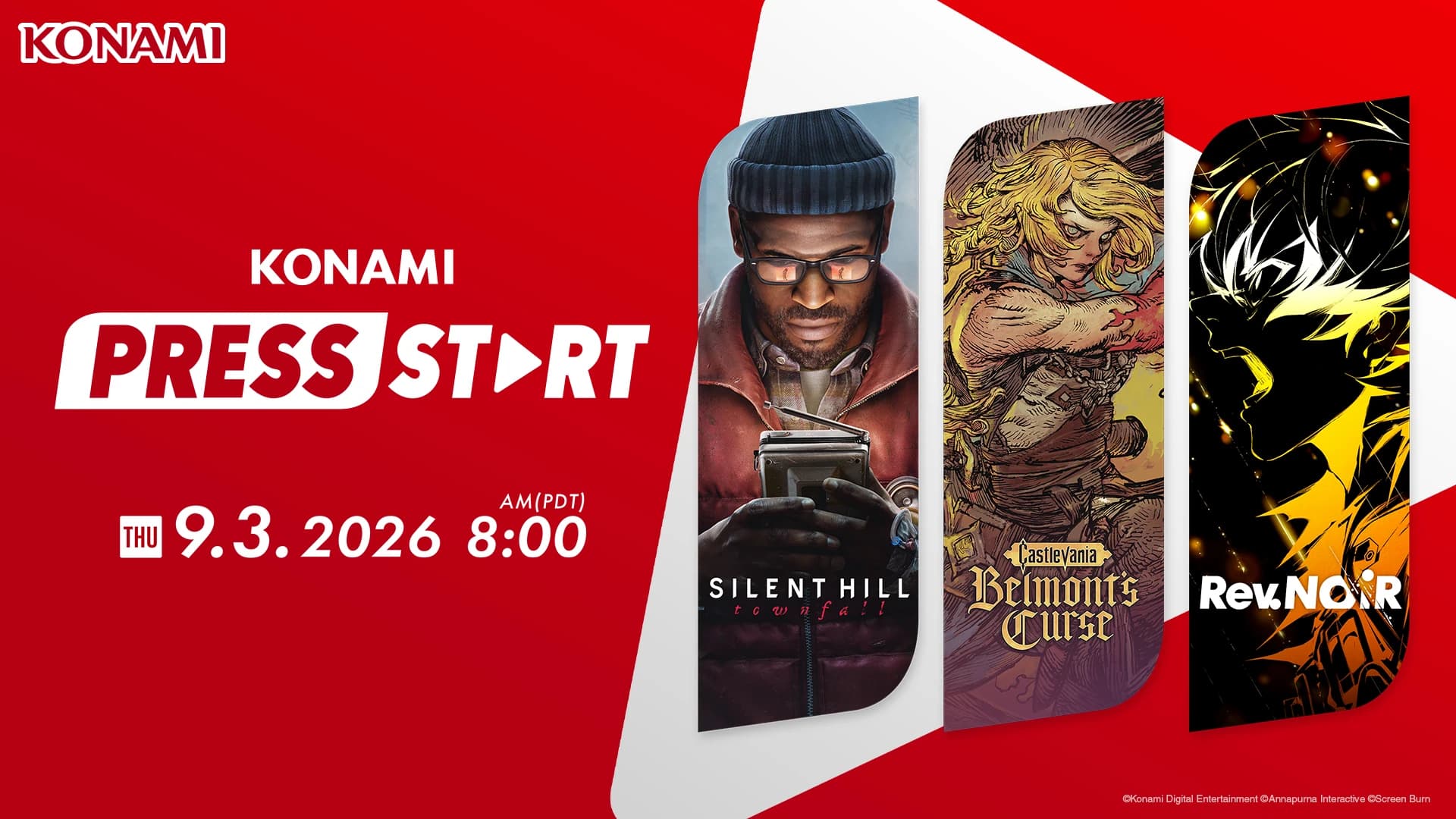 Beitragsbild zu KONAMI PRESS START Publisher Broadcast findet am 3. September erneut statt