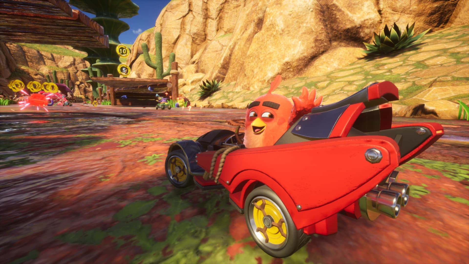 Beitragsbild zu Sonic Racing: CrossWorlds verfügt ab sofort über kostenlose Angry Birds-Inhalte