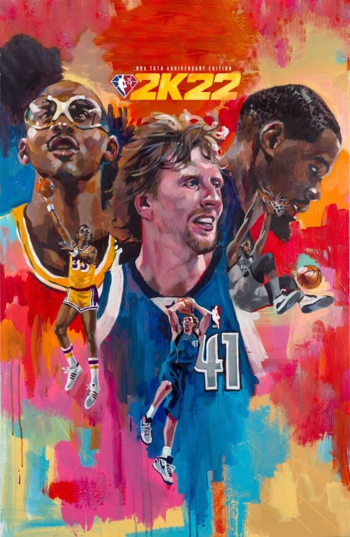 nba 2k22 key art 75th legend