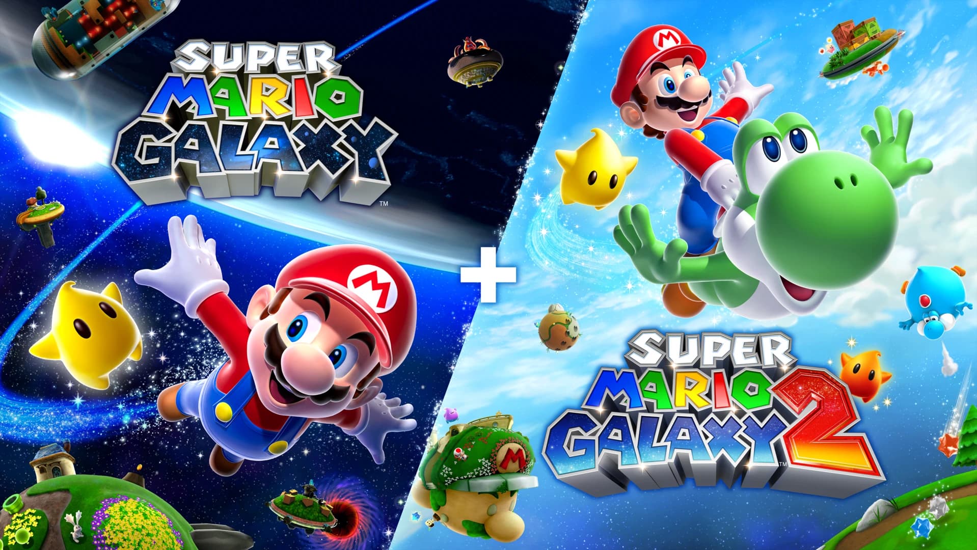 Beitragsbild zu Ab heute in Super Mario Galaxy + Super Mario Galaxy 2 intergalaktische Abenteuer erleben