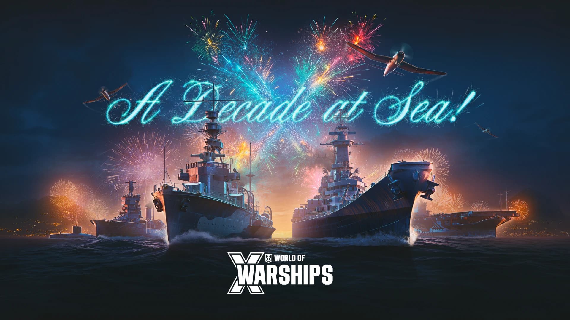 Beitragsbild zu Die Party fängt gerade erst an: World of Warships enthüllt den Stream zum 10-jährigen Jubiläum und exklusive Kooperationen