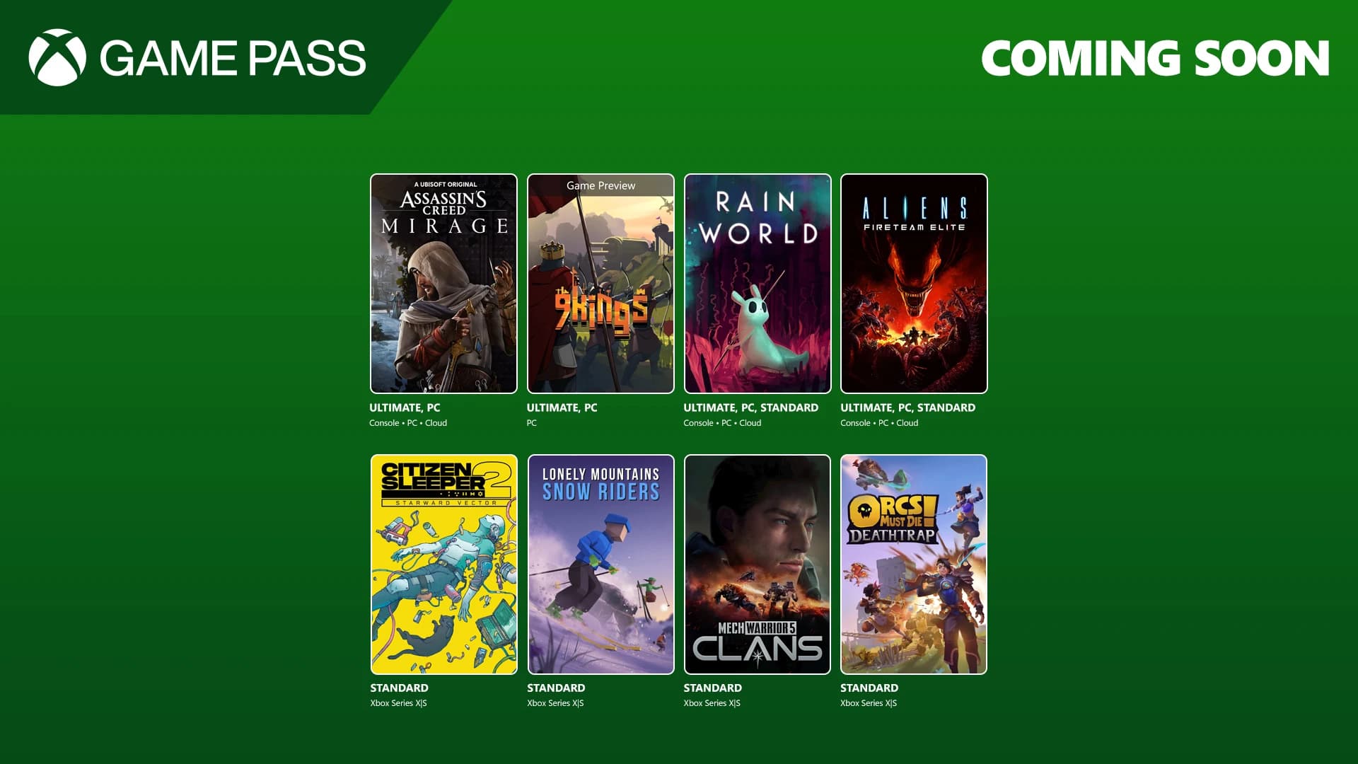Beitragsbild zu Xbox Game Pass: Highlights im August