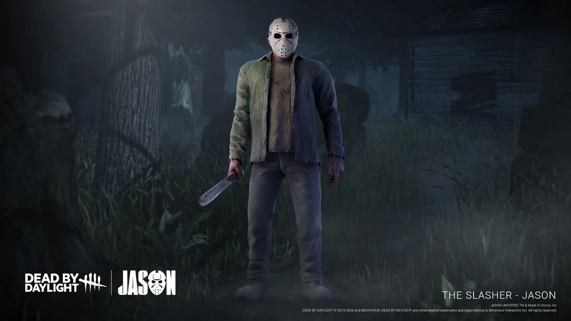 Beitragsbild zu Jason Voorhees, die Slasher-Ikone, kämpft sich in Dead by Daylight durch.