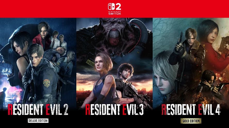 Beitragsbild zu Heute erscheinen drei ikonische Resident Evil-Remakes für die Nintendo Switch 2.