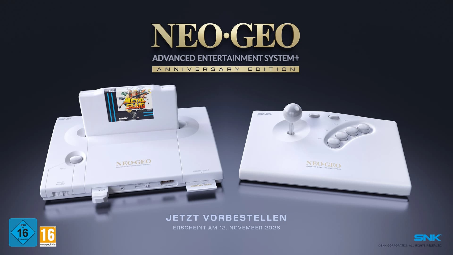 Beitragsbild zu Die Rückkehr des Königs: SNK und PLAION kündigen das NEOGEO AES+ für den 12. November 2026 an