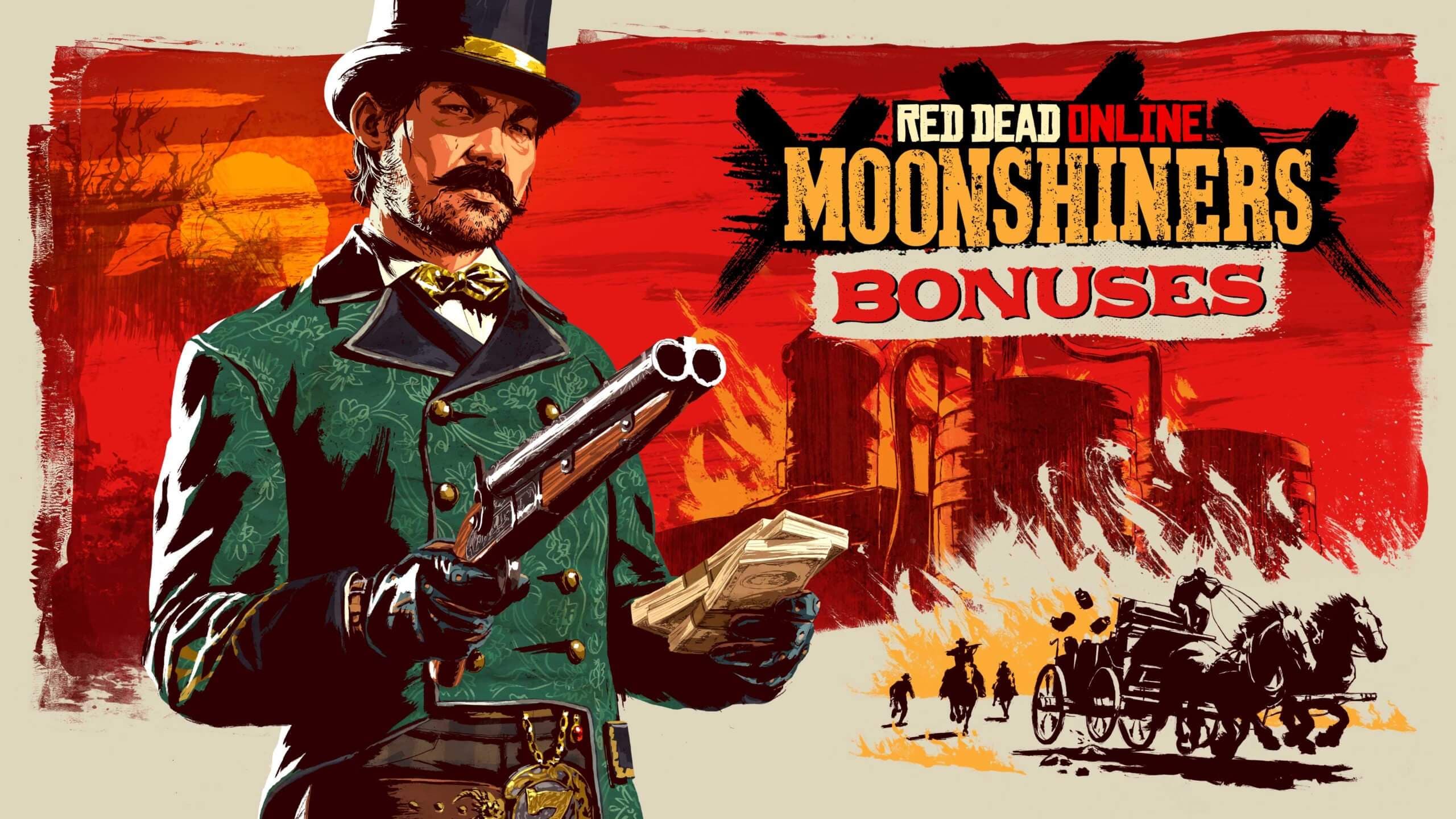 Beitragsbild zu Diesen Monat in Red Dead Online: Boni für Schwarzbrenner, ein neues Community-Outfit, wieder erhältliche, zeitlich limitierte Kleidung und mehr