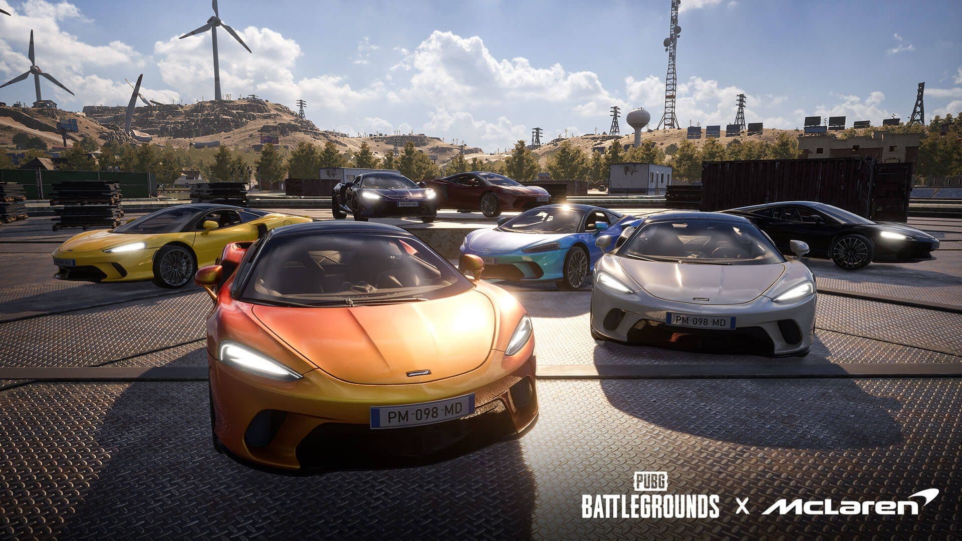 2022 pubg battlegrounds mclaren cars asset
