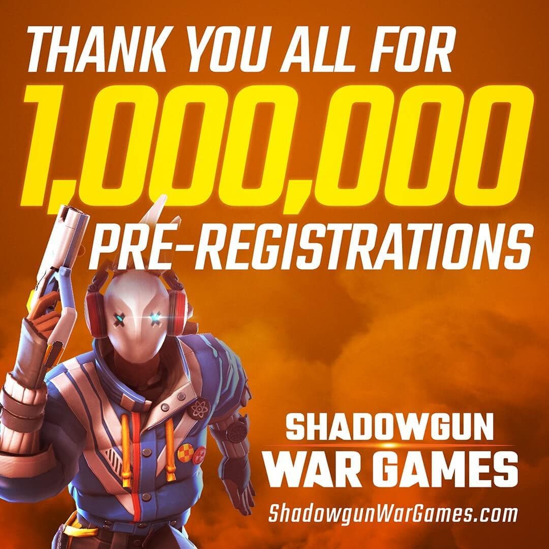 Shadowgun War Games 1.000.000 Pre Registrations