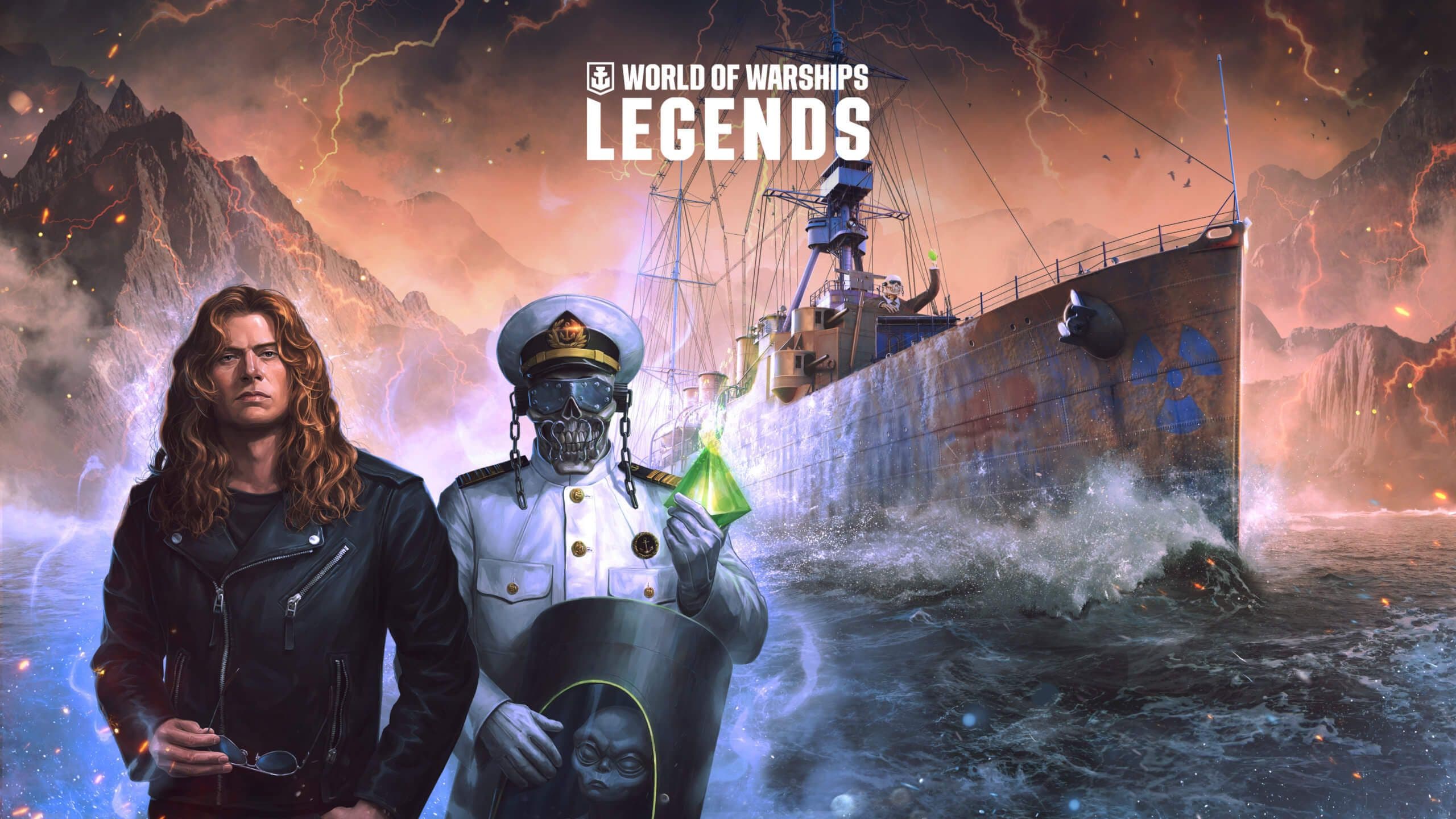 World of Warships: Legends megadeth key art dave & vic