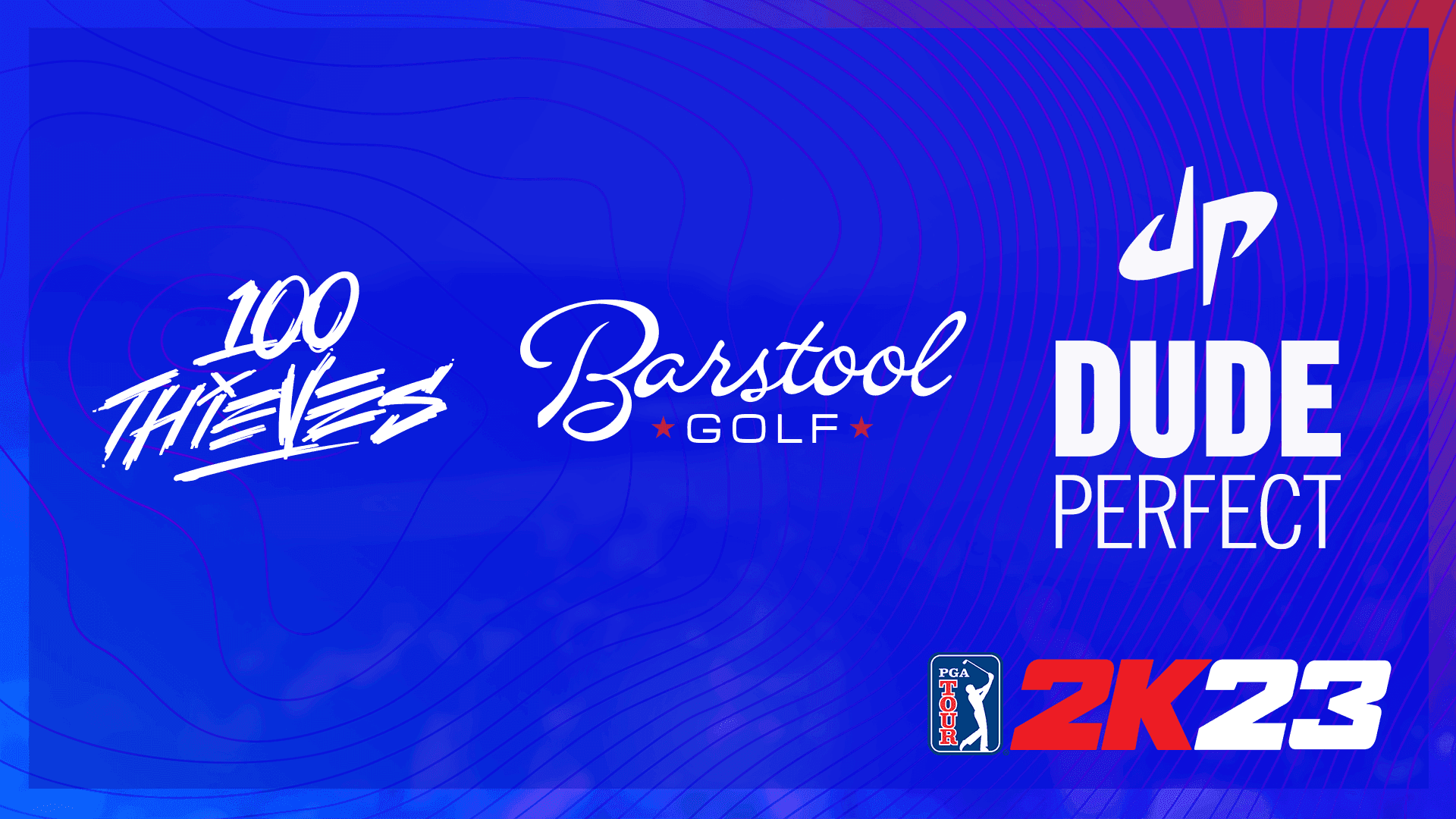 pga tour 2k23 100 thieves barstool dude perfect
